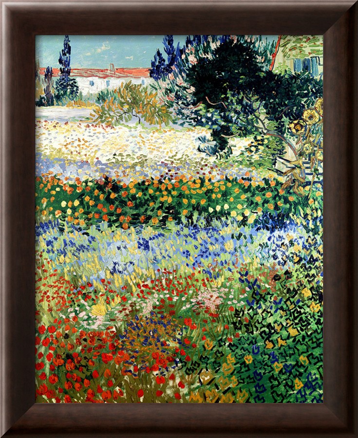 Garden in Bloom, Arles - Vincent Van Gogh Paintings